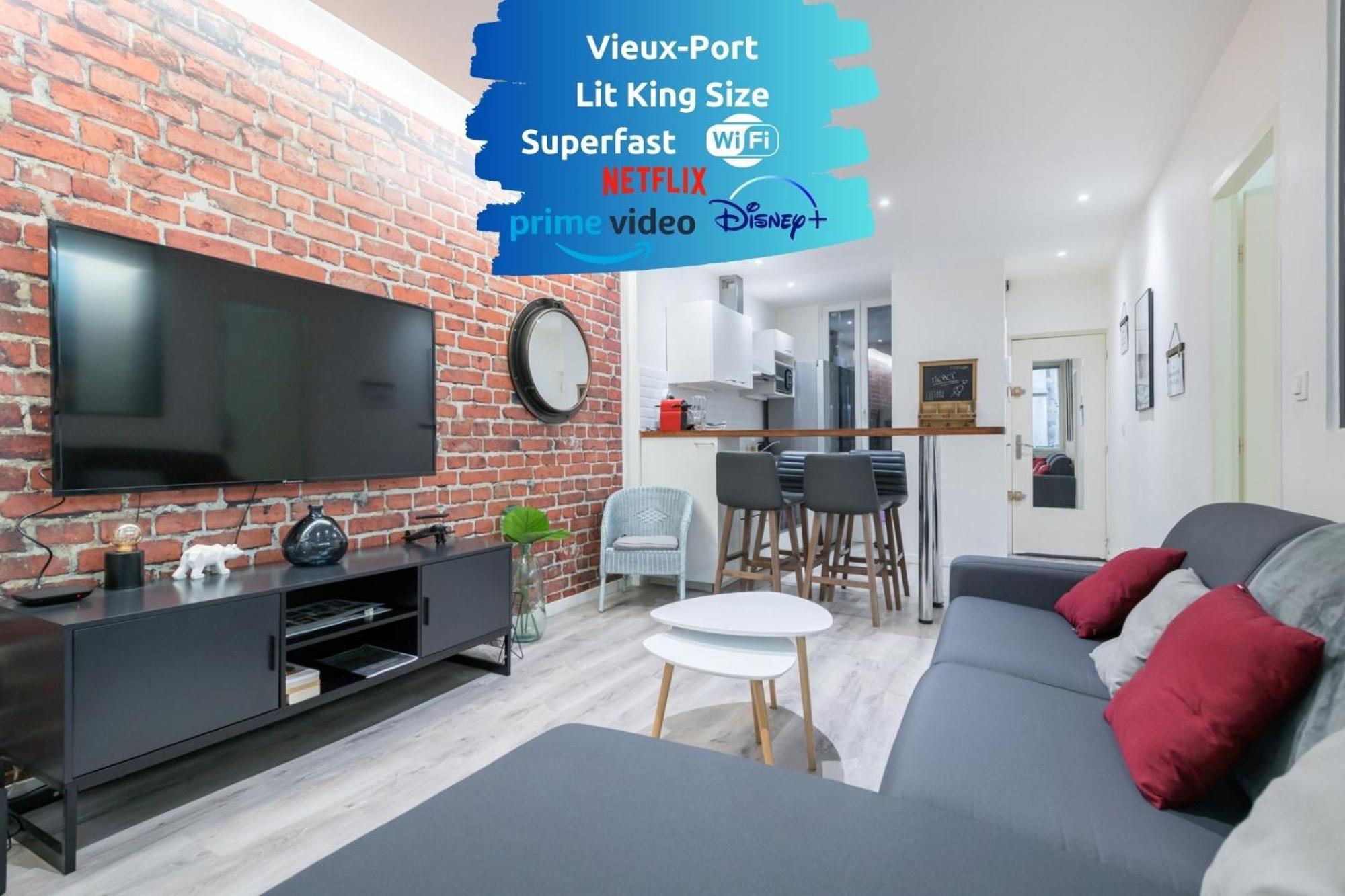 Sud Passion - Fada Vieux Port - Calme - Linge De Qualite - Lit King Size - Fibre Apartment Marseille Ngoại thất bức ảnh